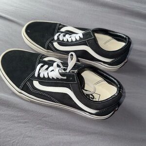 Vans Classic Black and White Sneakers
